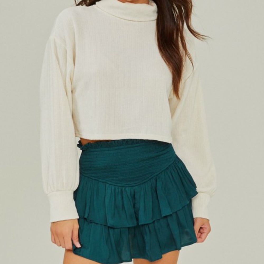 Margot ribbed turtleneck top